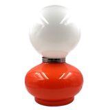 Space age red murano glass table lamp, 1970s
