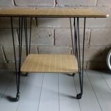 Vintage Eiffel feet side table