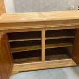 Louis Philippe 3-door buffet, airbrushed and glazed