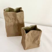 Vintage "Paper bag" vases by Tapio Wirkkala for Rosenthal studio-line, 1970