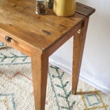 Farmhouse side table in old wood