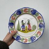 Quimper Breton decorative plate