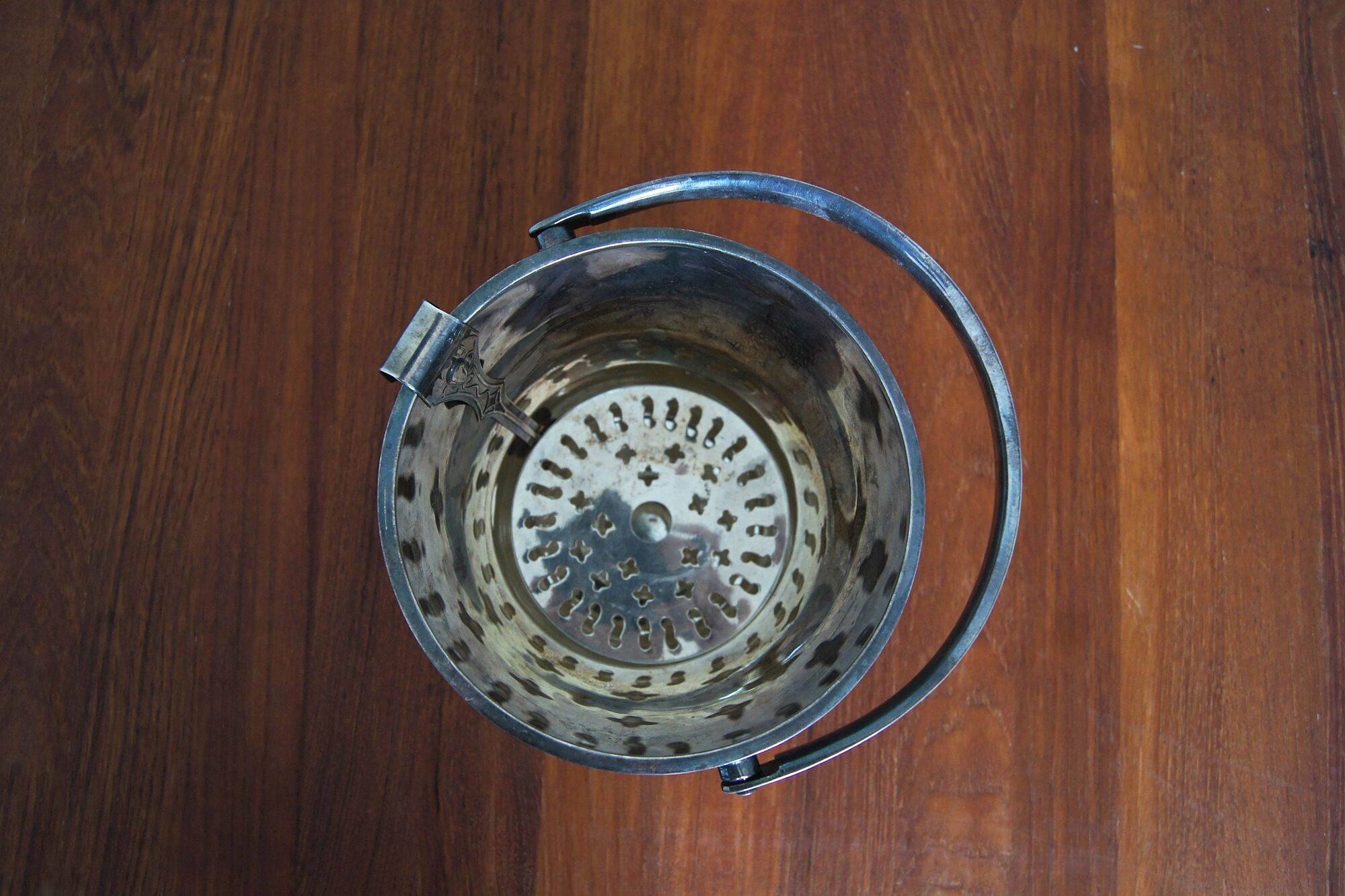 Vintage modern silver-plated ice bucket, 1930
