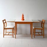 Table vintage scandinave en teck et formica