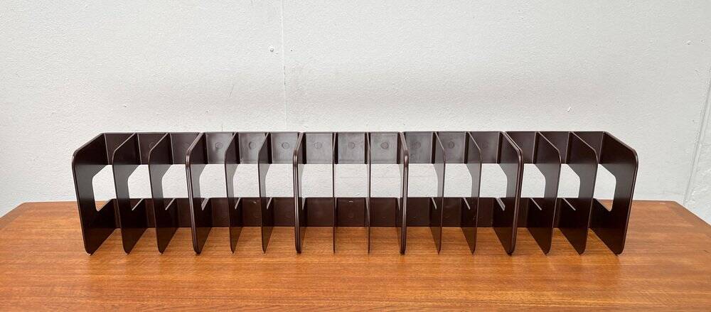 Mid-century Swedish space age magazine and vinyl rack by Sven-Eric Juhlin for Gustavsberg, 1960s, set of 5.