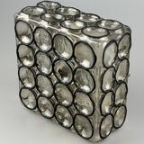 60s 70s ceiling lamp Glashütte Limburg Germany Plafoniere glass & metal