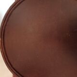 Round tray in wicker and rattan