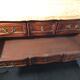 Crossbow commode in solid cherry wood, Louis XV style with marble top.