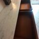 Sideboard 3 doors in mahogany style Louis XVI marble top