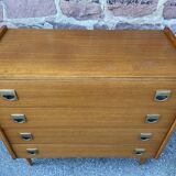 Vintage wooden chest of drawers 1960/1970