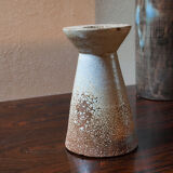 Brutalist diabolo vase by Joël Baudoin, 60s