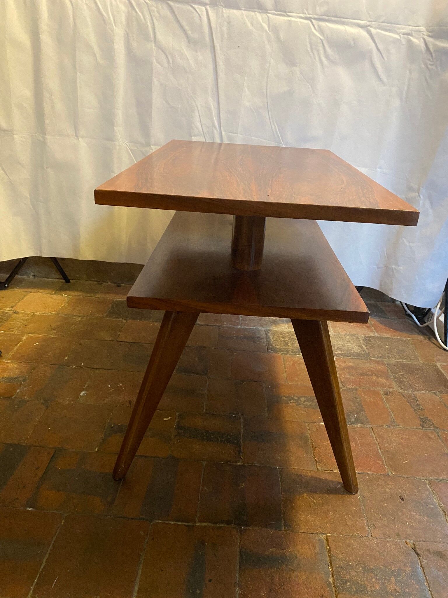 Vintage double-top table