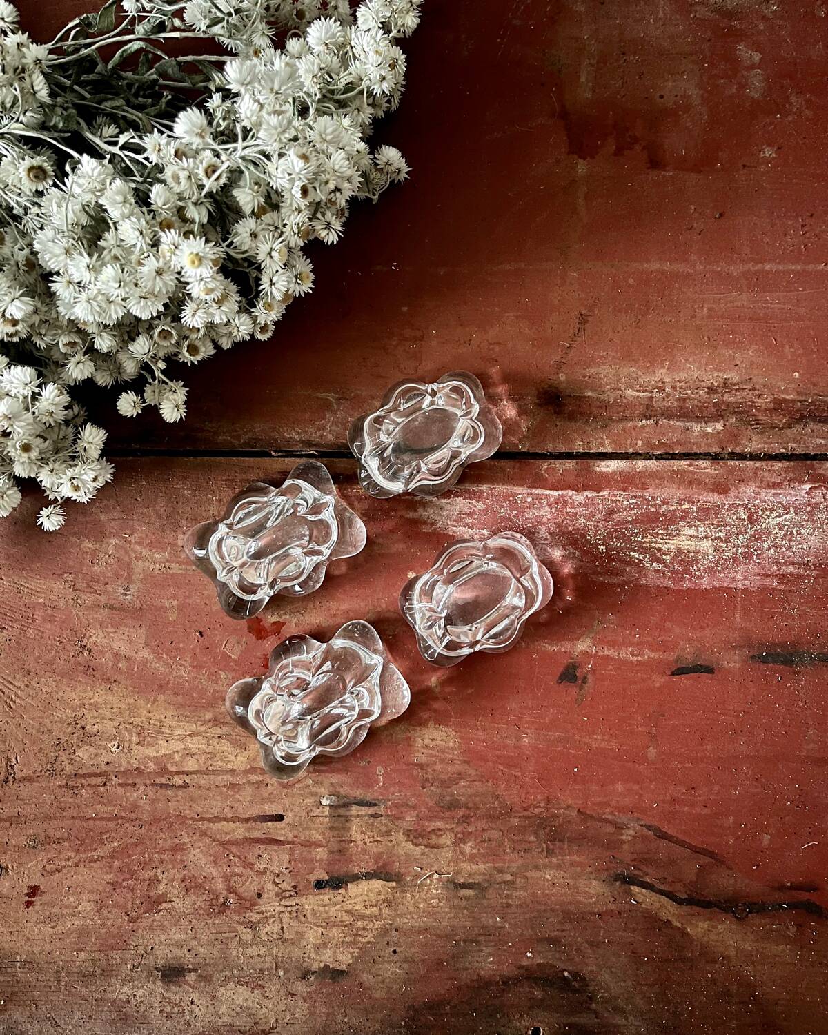 Daum crystal salt and pepper shaker duo