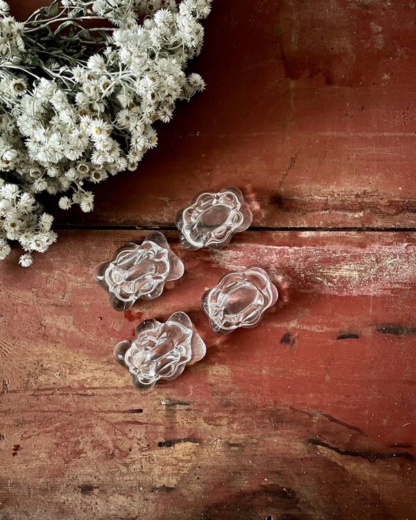 Duo de salière et poivrière en cristal Daum