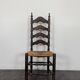 Série de 4 chaises paillées en chêne