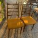 Pair of Vintage Scandinavian "Ladderback" Chairs (1960) - To Restore