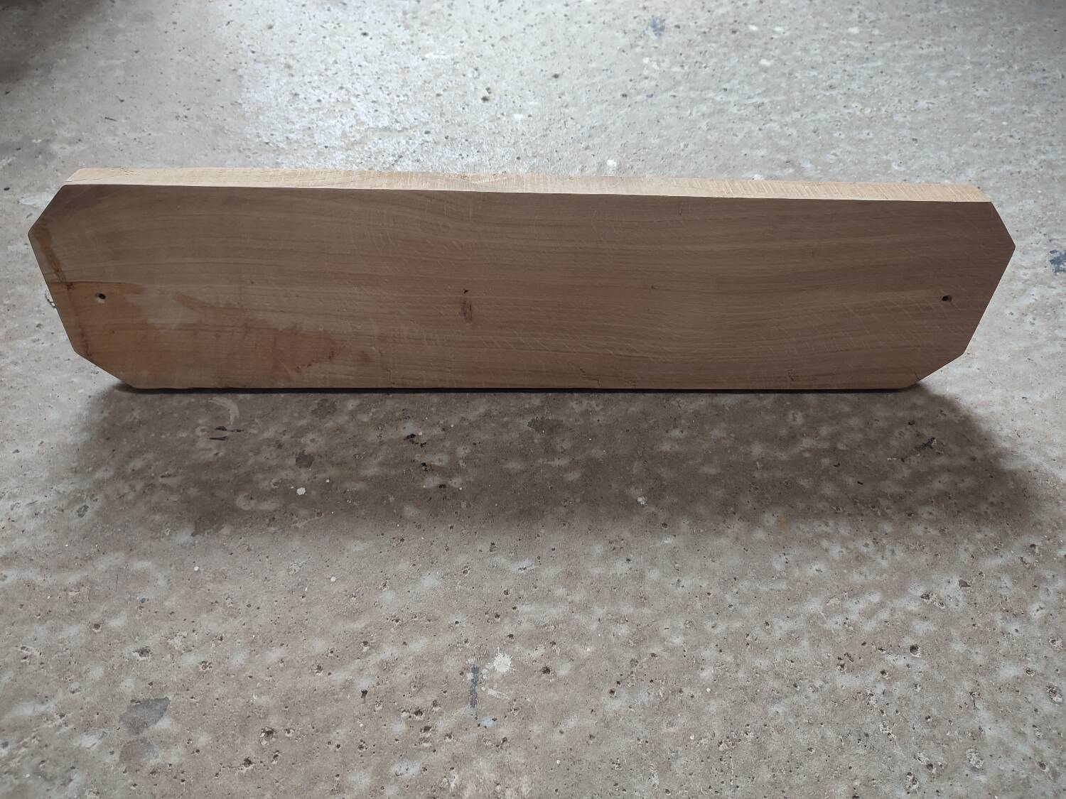 3-hook oak coat rack