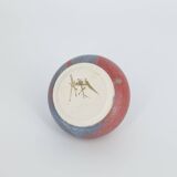 Petit vase de collection scandinave moderne du milieu du siècle en grès bicolore, 1960s