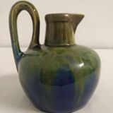 Flamed ceramic pitcher