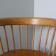 Fauteuil en bois, pieds compas, style scandinave, Baumann ou Thonet