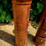 Pair of cylindrical furniture with drawers