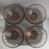 Set of 4 bowls arcoroc model rosaline
