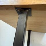 Modernist 50s oak metal desk