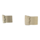 Pair of vintage wall lights in smooth plaster and stone imitation, France, 1970.