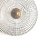 Ceiling lamp Lucien Gau glass and brass diameter 35cm