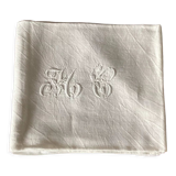 3 cotton napkins with monogram