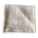3 serviettes de table en coton avec monogramme