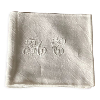 3 cotton napkins with monogram