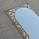 Hollywood Regency Wall Mirror in Brass, Neoclassical Style, 1950s