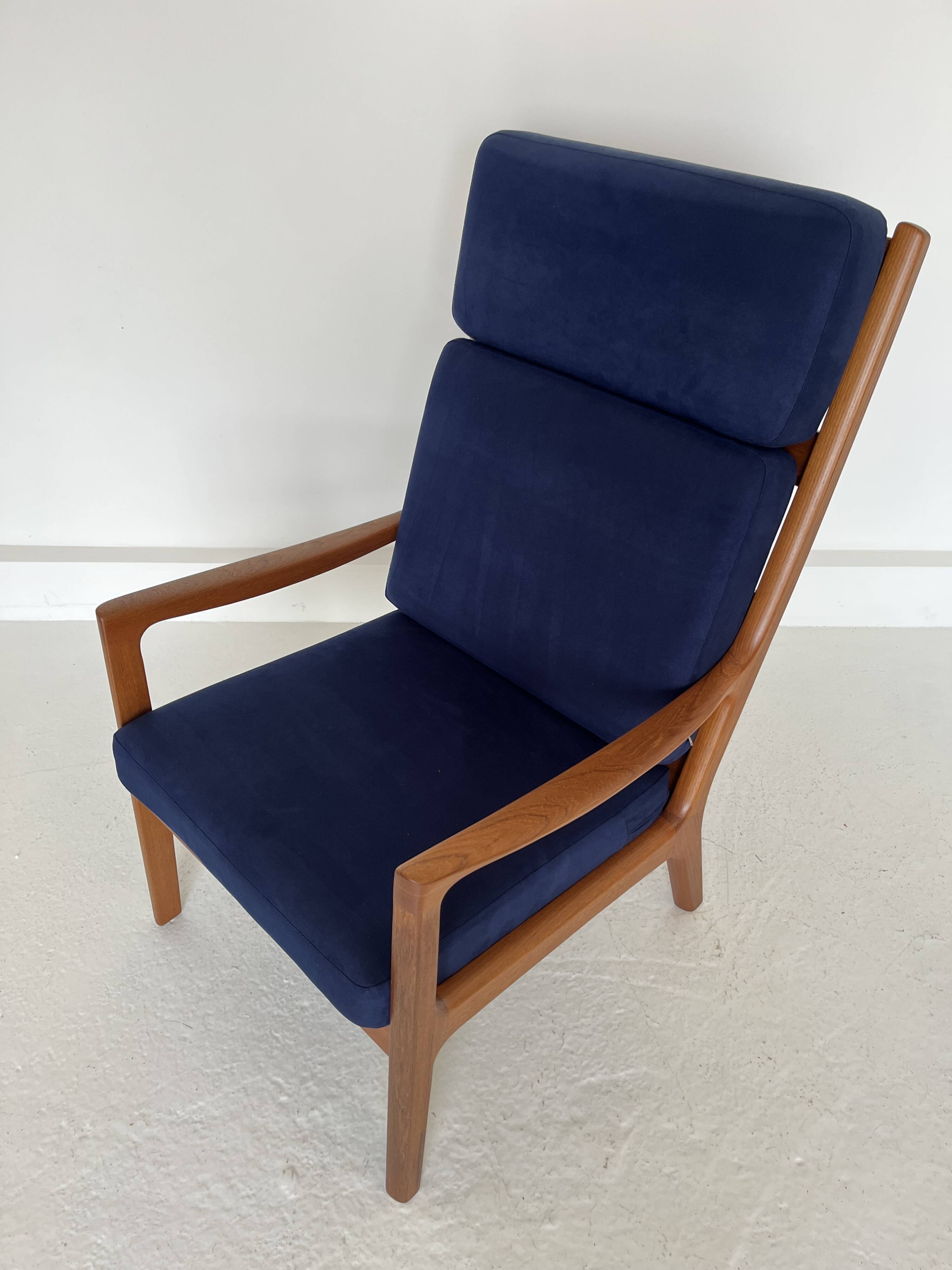 Mid-Century Modern Teak Senator Chair by Ole Wanscher for Poul Jeppesen,