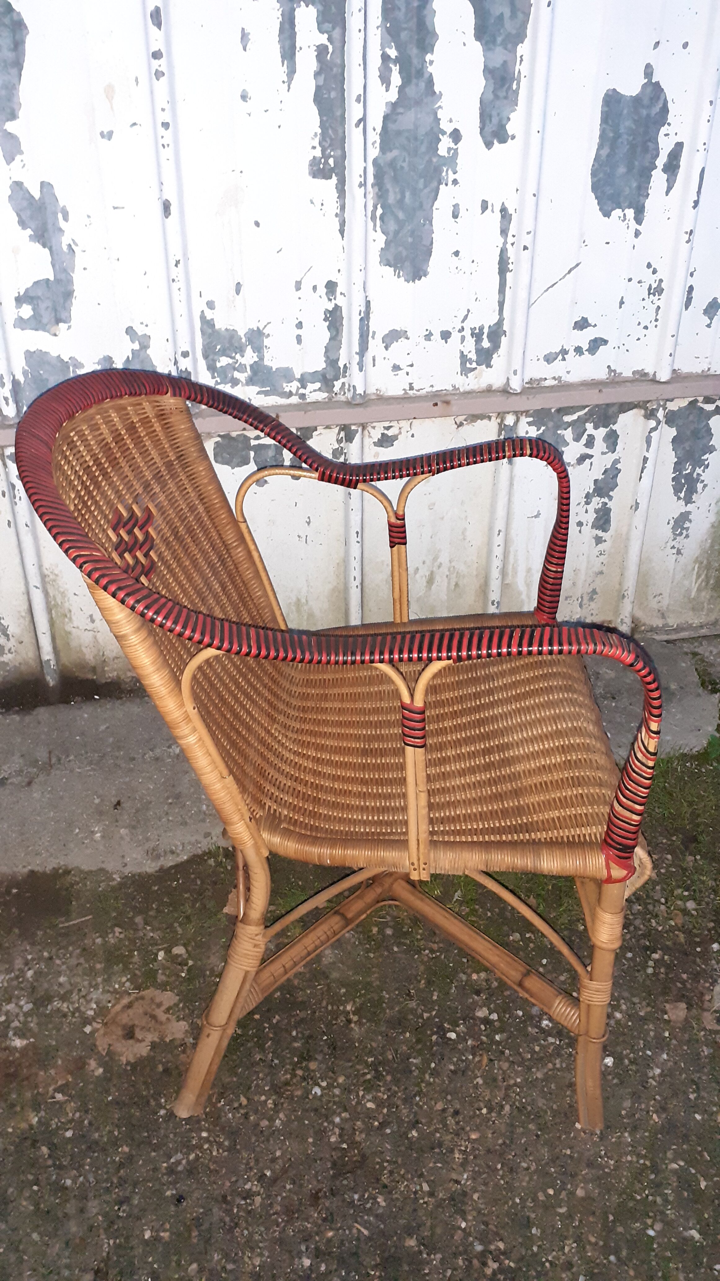 Rattan armchair