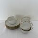 Tea service 5 cups and cups - Porcelain de Lourioux