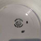 Series of 6 Saint Amand flat plates Ceranord France