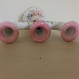 Vintage flower decor ceramic candle holder