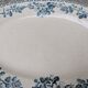 Old oval ironstone serving dish from Debray, Guadeloupe service