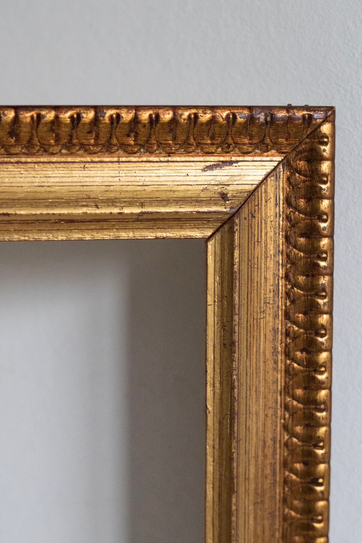 Old gilded wooden frame