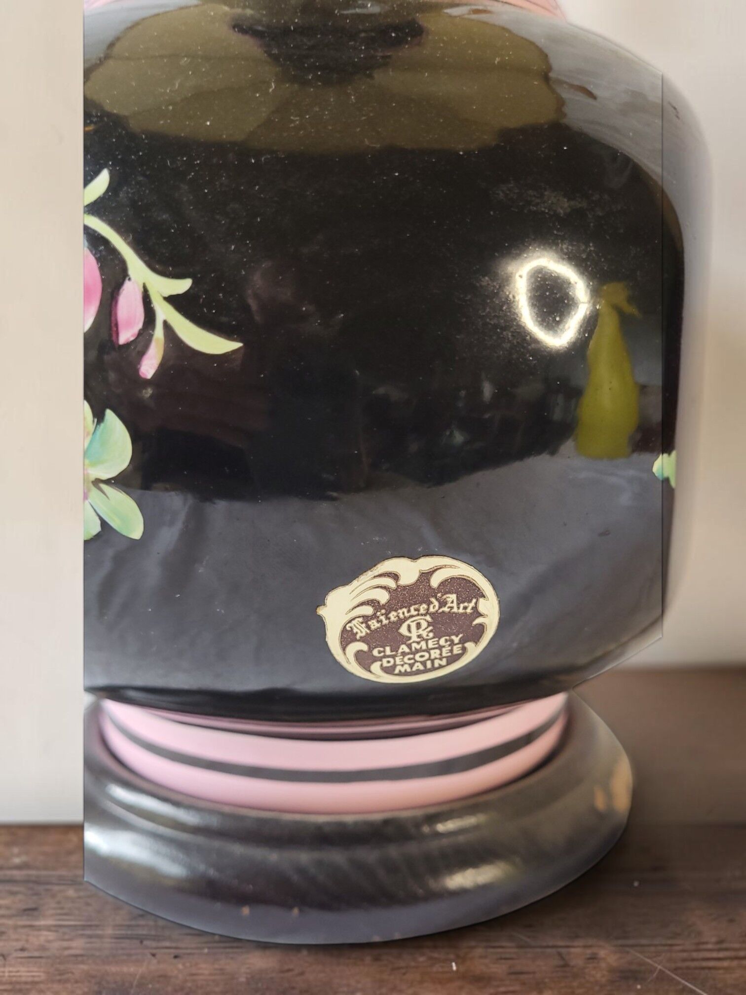 Ceramic lamp Roger Colas / Clamecy