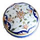 Bonbonnière en faience décoré main "Vieux Rouen"
