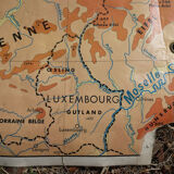 School map "Benelux" Belgium, Nederland and Luxembourg