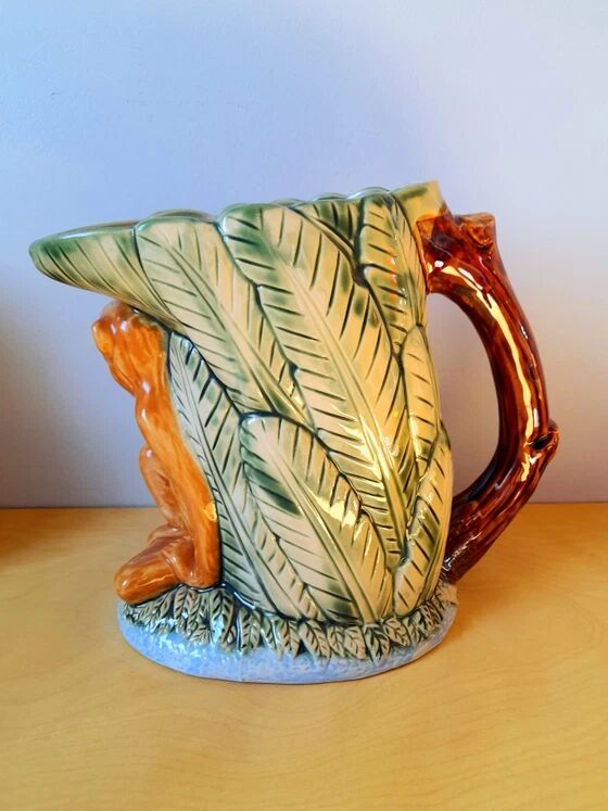Monkey slipware jug