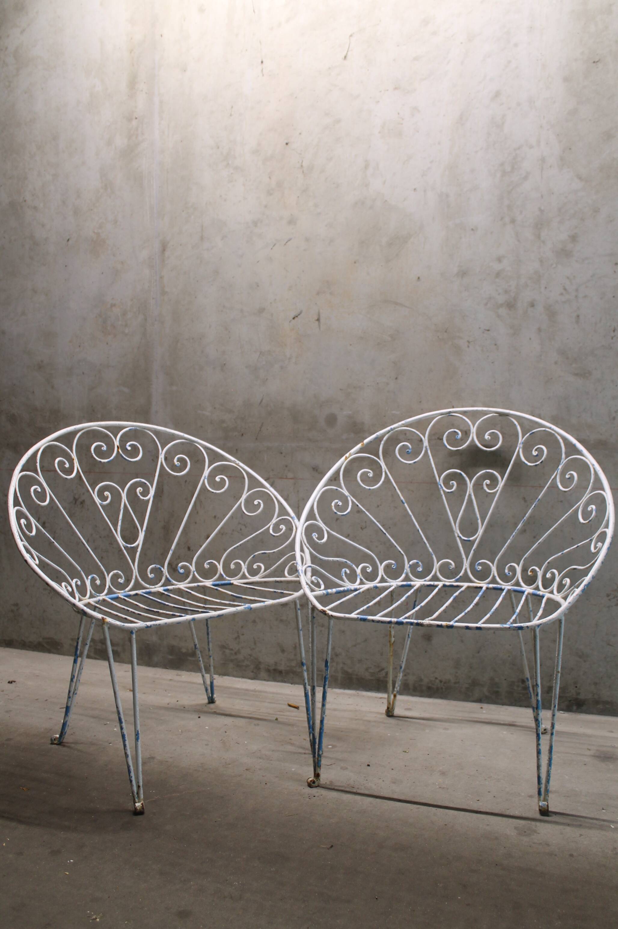 Pair of Garden Armchairs