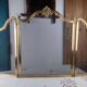 Antique Brass Fire Screen, Louis XV Style, L 83 cm / H 55 cm
