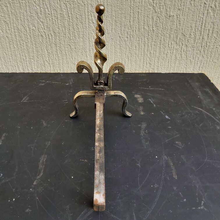 Pair of old bronze channels