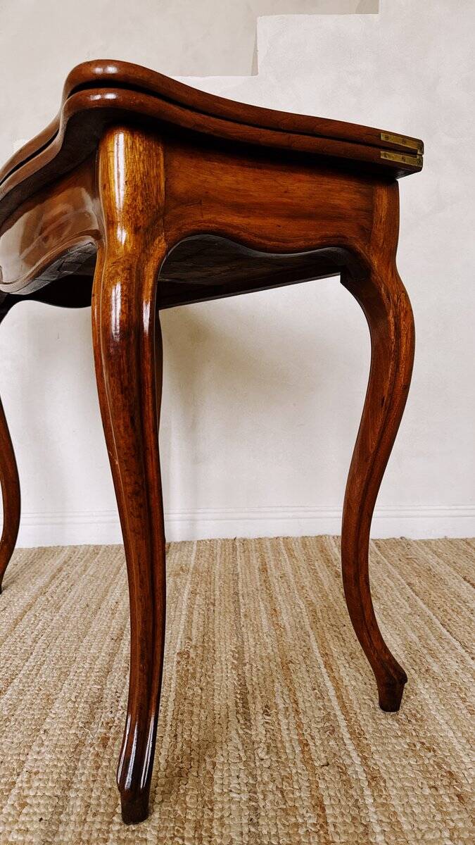 Table de jeu en acajou Louis Philippe