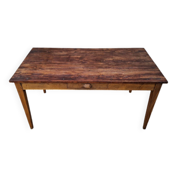 Table de ferme un tiroir