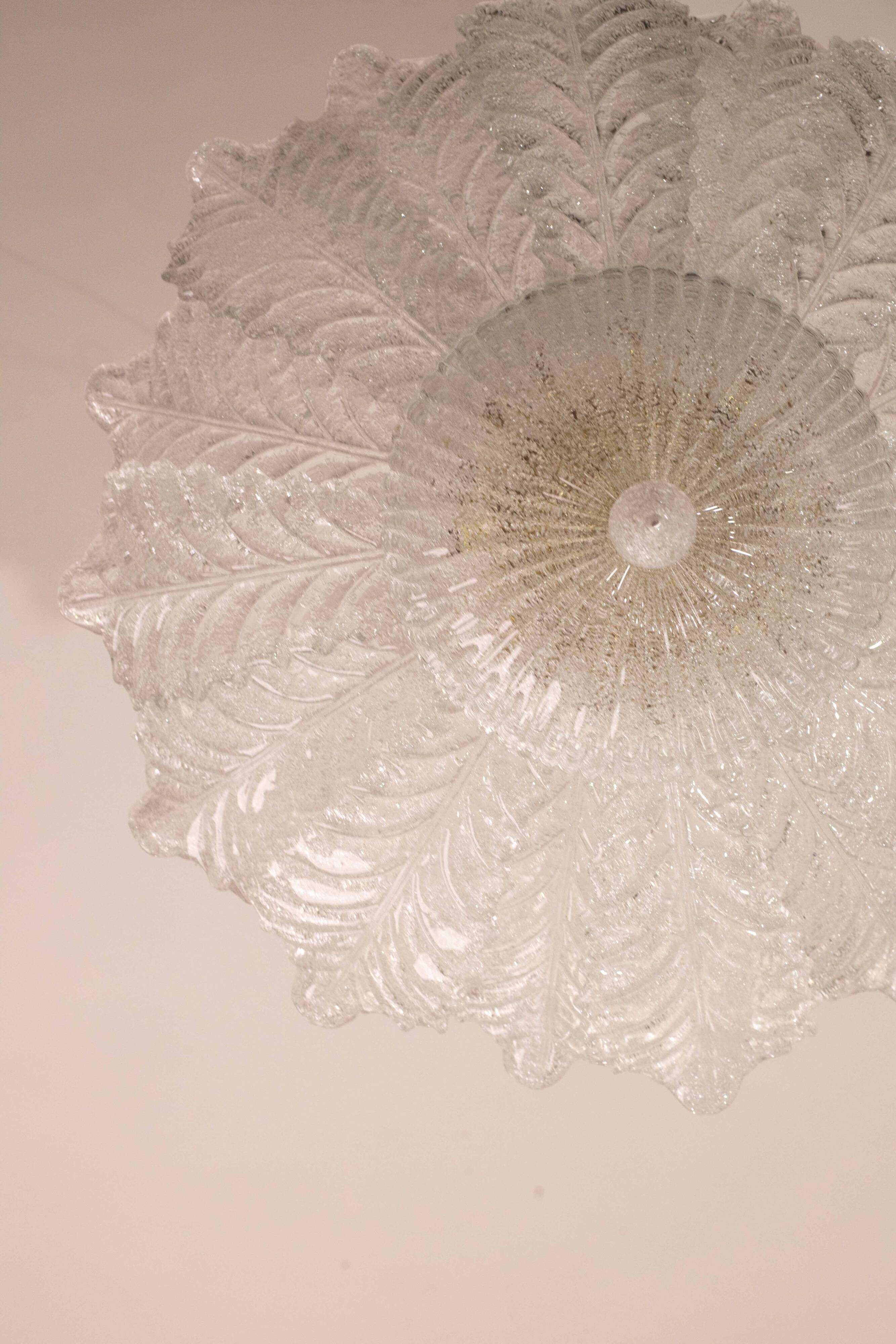 Napoli, Italian Murano Glass Ceiling Light or Flush Mount, 1970s